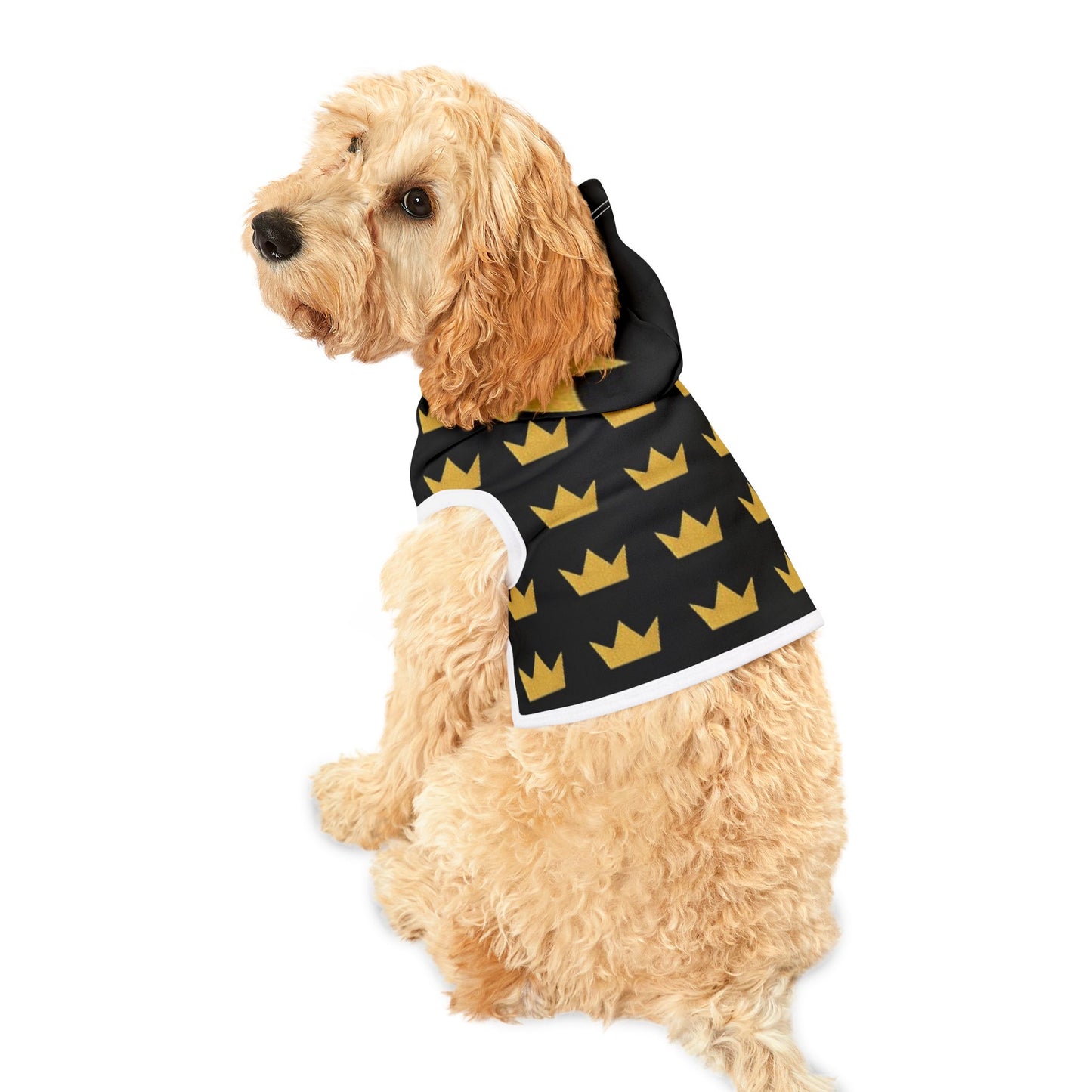 Royal Pet Hoodie with Crown Design, Dog Apparel, Cat Hoodie, Stylish Pet Clothing, Perfect for Pets, Gifts for Pet Lovers