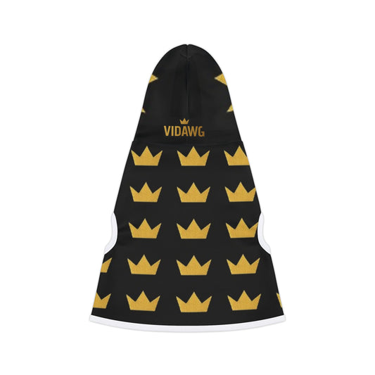 Royal Pet Hoodie with Crown Design, Dog Apparel, Cat Hoodie, Stylish Pet Clothing, Perfect for Pets, Gifts for Pet Lovers