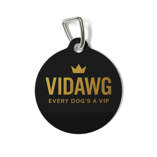 Personalized Pet Tag | VIDAWG 'Every Dog's a VIP' | Custom Dog ID Tag, Pet Accessories, Gifts for Pet Lovers, Dog Tag, Pet Ownership