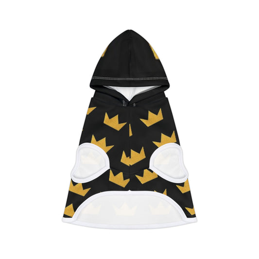 Royal Pet Hoodie with Crown Design, Dog Apparel, Cat Hoodie, Stylish Pet Clothing, Perfect for Pets, Gifts for Pet Lovers